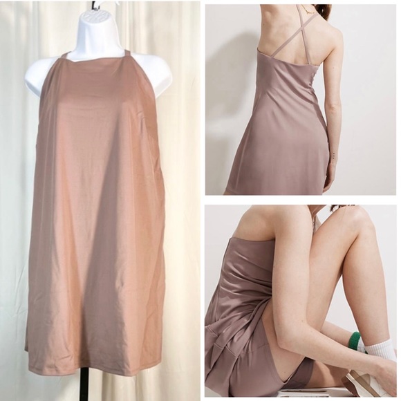 Madewell Dresses & Skirts - Madewell NWT Sz 1X Mauve Shadow Flex Fitness Dress with Built In Shorts